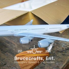 Model of A340-600 Lufthansa Airlines with detailed craftsmanship.